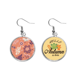 thumbnail image 1 of Pansy flor planta pintura Pendiente del lóbulo de la joyería del pendiente de la hoja del otoño Unbranded M, 1 of 3