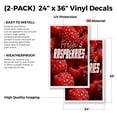 thumbnail image 2 of Coroplast Fresh Raspberries (2-PACK) 24" x 36" Vinyl Decals | Sign Insert Peel & Stick Decals Stickers Window Signs, 2 of 2