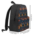 thumbnail image 3 of Zufioo Mexican Flower Pattern Adult Backpack,Wear-resistant and Breathable Multi-pocket Backpack, Suitable for Travel, Business and Outdoor Activities, 3 of 9