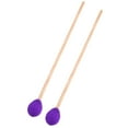 thumbnail image 2 of Beech Handle Marimba Mallets, Exquisite Xylophone Mallets, Super Wear-Resistant Marimba Stick Mallets, For Player Musician Coffee,Purple, 2 of 8