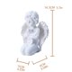 thumbnail image 4 of Estatua De Querubín Rezando Arrodillado, Adorno De Ángel De Resina Respetuoso Con El Medio Ambiente, Escultura De Ángel De Ala Rezando Finamente Pulida Para Interior Y Exterior Sweethay HA017418-00, 4 of 6