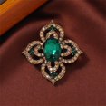 thumbnail image 5 of Antique Crystal Brooch Pin for Women Men Vintage Rhinestone Art Deco Flower Clover Boho Victorian Brooches Lapel Pins Elegant Dress Accessories Wedding Birthday Jewelry, 5 of 12