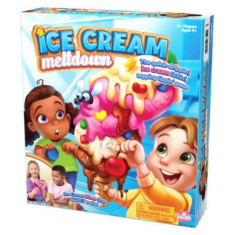 Goliath Ice Cream Meltdown Game - Add Treats to Ice Cream Cone Slime Game -  Kids Ages 4+ 