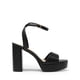 thumbnail image 2 of Sandalia DREAM PAIRS Plataforma Tacones Gruesos Abiertos Punta Negra, 2 of 6