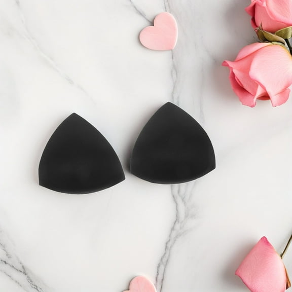 LOLIPPYY 6 Pairs Triangle Bra Pad Inserts Removable Non- Breathable Sponge Padding for Sports, Swimwear & Workout