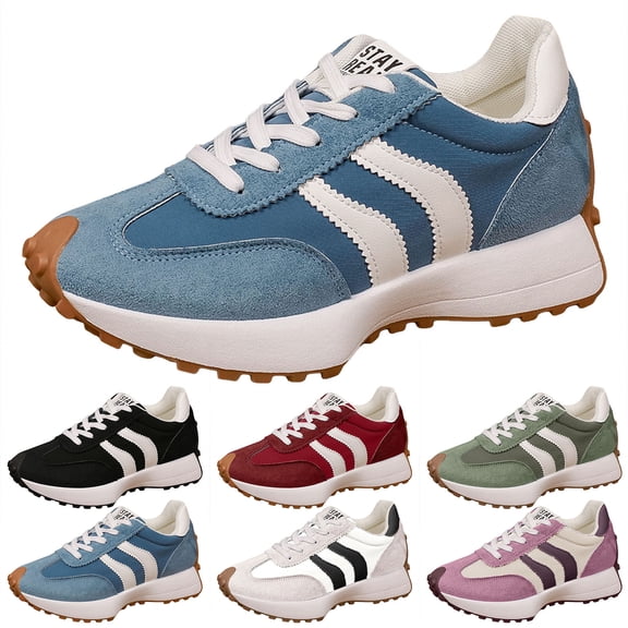 Modisza Women's Walking Shoes with Arch Support Orthopedic Tennis Shoe Non Slip Lace Up Casual Running Sneakers AG Size 6.5