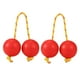 thumbnail image 1 of Kashaka Instrumentos de percusión de mano. Sonajas de plástico con cuerda trenzada para práctica rítmica y actuaciones musicales (Rojo), 1 of 8
