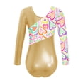 thumbnail image 2 of YEAHDOR Girls Gymnastics Leotard Long Sleeve Dancewear Colorful Prints Athletic Ballet Dance Leotard Polka Dot Pink 14, 2 of 5