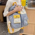 thumbnail image 6 of Jiibva Cute Cat Backpack, Multi Pocket Cartoon Cat Large Capacity Bookbag Rucksack Travel Backpack, 6 of 7