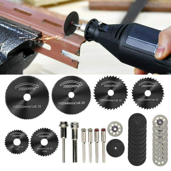 Cutting Wheel Set for Dremel Rotary Tool, Resin Cutting Discs, Diamond Cutting Wheel, Accessories Cutting Discs with 1/8" Shank for Wood Glass Plastic Stone Metalwith