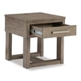 thumbnail image 2 of Signature Design by Ashley Loyaska End Table with USB Charging, Brown, 2 of 7