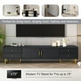 thumbnail image 4 of TV Stand for 65+ Inch TV, Entertainment Center TV Media Console Table, Modern TV Stand with Storage, TV Console Cabinet Furniture for Living Room, 4 of 7