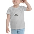 thumbnail image 3 of French Bulldog Sleeping Funny Toddler T Shirts for Boys Girls (Gray, 4T), 3 of 5