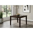 thumbnail image 3 of CARTESIAN Gothic Square Dining Table, Solid Rubberwood, Mahogany Finish, 36x36x30 Inch, Modern Farmhouse Style, Compact for Small Spaces, 3 of 7