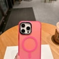 thumbnail image 3 of Allytechgroup Slim Phone Case for Apple iPhone 15, Matte Shockproof iPhone 15 Cover Compatible with MagSafe, Translucent Slim Fit Cell Phone Case, Pink, 3 of 10