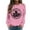 Pink, variant on Zhanying Canada Sweatshirt Women Solid Color Pullover Hoodies Shirts Oversized Long Sleeve Fall Tops Sweaters Basic Tees
