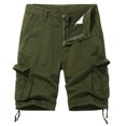 thumbnail image 1 of Men's Plus Size Cargo Shorts Summer Outdoor Sports 5 Pocket Mid Length Shorts For Hiking And Work, 1 of 5