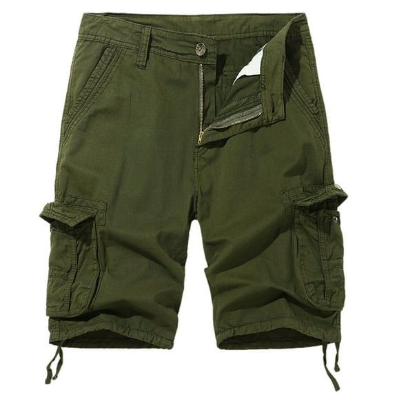 Youmylove Stylish Mens Shorts Men's Plus Size Cargo Shorts Summer Outdoor Sports 5 Pocket Mid Length Shorts For Hiking And Work Summer Tactical Pants