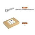 thumbnail image 7 of Uxcell #10x1-1/2" Silver Screws - 25Pack - 304 Stainless Steel Pan Head Phillips Screw, 7 of 7