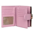 thumbnail image 4 of Julia Buxton Women's Pebble Vegan Leather Lexington Wallet, Dusty Rose, 4 of 6