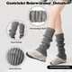thumbnail image 5 of Sonducket Calentadores de piernas tejidos a la moda, se mantienen cálidos y elegantes durante todo el invierno, calcetines largos de ganchillo Medias Gris, 5 of 6
