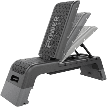 Power Systems Workout Deck – Adjustable Aerobic Step & Weight Bench for Home & Gym Training