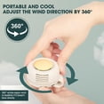 thumbnail image 3 of Ventilador Pequeño de Clip FunApricity Portátil Silencioso Sin Aspas 3 Velocidades, 3 of 7