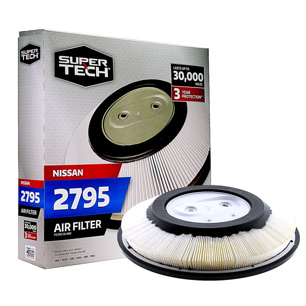 SuperTech 2795 Engine Air Filter, Replacement Filter for Nissan
