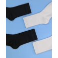 thumbnail image 4 of Womens Combed Cotton Color Thin socks Viscose- Breathable Soft Crew Casual Socks Comfort Gift 4 Pairs, 4 of 7