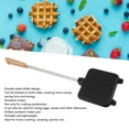 thumbnail image 3 of Toaster, Hot  Maker Double Sided Aluminum Alloy Compact Multifunctional Evenly Cooking Wood Handle  for Picnics, 3 of 8