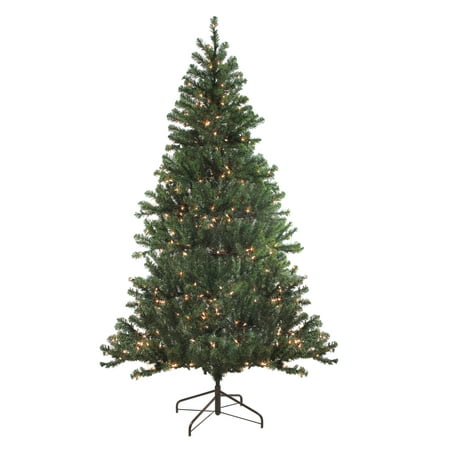 7' Pre-Lit Balsam Pine Artificial Christmas Tree - Clear