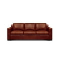 thumbnail image 2 of Pemberly Row Mid-Century Top Grain Leather Sofa in Russet Brown, 2 of 6