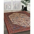thumbnail image 3 of Ahgly Company Machine Washable Indoor Rectangle Industrial Modern Deep Red Area Rugs, 3' x 5', 3 of 7