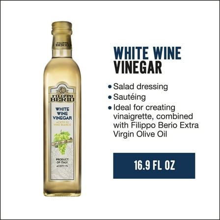 Filippo Berio® White Wine Vinegar 16.9 fl. oz. Bottle
