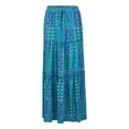 thumbnail image 5 of BRDFRL Pleated Long Skirts for Women Summer Casual Elastic High Waisted Skirts A-Line Flowy Swing Maxi Skirt with Pockets Green S, 5 of 5