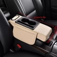 thumbnail image 3 of PU Leather Auto Center Console Armrest Pillow for Long-Distance Driving with Additional Cup Holder and Storage Functions, 3 of 8