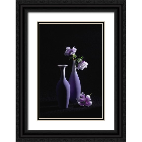 Jacobs, Lydia 11x14 Black Ornate Wood Framed with Double Matting Museum Art Print Titled - Pretty Violet Theme