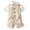 Beige, variant on LWNYDPLSD Kids 3 Piece Suits Set Formal Gentleman Tuxedo Suit for Newborn Boy Wedding Graduation Dress Suit with Checkered Striped Vest Shorts Bowtie Button Down Short Sleeved Shirt Outfits