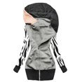 thumbnail image 2 of Puntoco moda mujer Casual impreso manga larga con capucha prendas de vestir Patchwork suelta camiseta otoño blusa tops Puntoco Puntoco-6122, 2 of 6