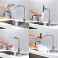 thumbnail image 2 of Grifo de Cocina de Acero Inoxidable, 360° Grifo para Fregadero de Cocina de Agua Caliente y Fría Llave Mezcladora, Giratorio Grifo Cocina Extraible con Cuatro Modos de Agua, 2 of 7