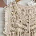 thumbnail image 4 of sertiohcv Cardigans for Women Crop Cardigan for Women Summer Short Sleeve Open Front Thin Mesh Shawl Tops Shrug Bolero Size for One Size,Beige, 4 of 7