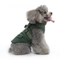 thumbnail image 5 of Pet Dog Jacket with Harness Winter Pet Dog Coat Comfortable Windproof Red with Zipper for Small Medium Large Dogs (Black 2,L), 5 of 7
