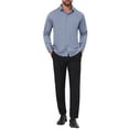 thumbnail image 2 of CAMISA DE HOMBRE CHIC INSPIRADA, CON CUELLO PUNTA, MANGA LARGA, BOTONES, COLOR SÓLIDO, CAMISA DE NEGOCIO, TALLA S, GRIS, 2 of 6
