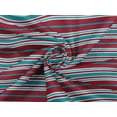 thumbnail image 6 of oneOone Rayon Red Fabric Stripes Sewing Fabric By The Yard Printed Diy Clothing Sewing Supplies 56 Inch Wide-4E, 6 of 6