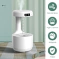 thumbnail image 4 of Auto Shut Off Anti Gravity USB Air Humidifier with Time Display Cool Mist Ultrasonic Air Humidifier 800ml Water Tank Water Drop Quiet for Office Bedroom, 4 of 6