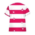 thumbnail image 5 of Sexlip Women's Top V-Neck Short Sleeve Loose Fit Comfortable Wear Daily Wear Essential Durable Quality Fashion Forward Pink L, 5 of 6