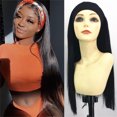 thumbnail image 5 of EARKITY Black Synthetic Lace Front Wig, Long Body Wave Lace Wig Pre-plucked Hairline with Baby Hair HD Glueless Lace Front Wig for Women, 5 of 7