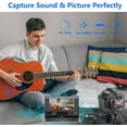 thumbnail image 4 of 4K Audio Video Capture Card, USB 3.0 HDMI Video Capture Device 4K HDMI Loop-Out, 1080P 60FPS/2K 30FPS For Game Recording, Live Streaming, Broadcasting(Black), 4 of 8