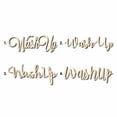 thumbnail image 1 of Wash Up Sign Unfinished Wood Cutout Home Decor DIY Option 3- 30" Wide / 1/4", 1 of 3