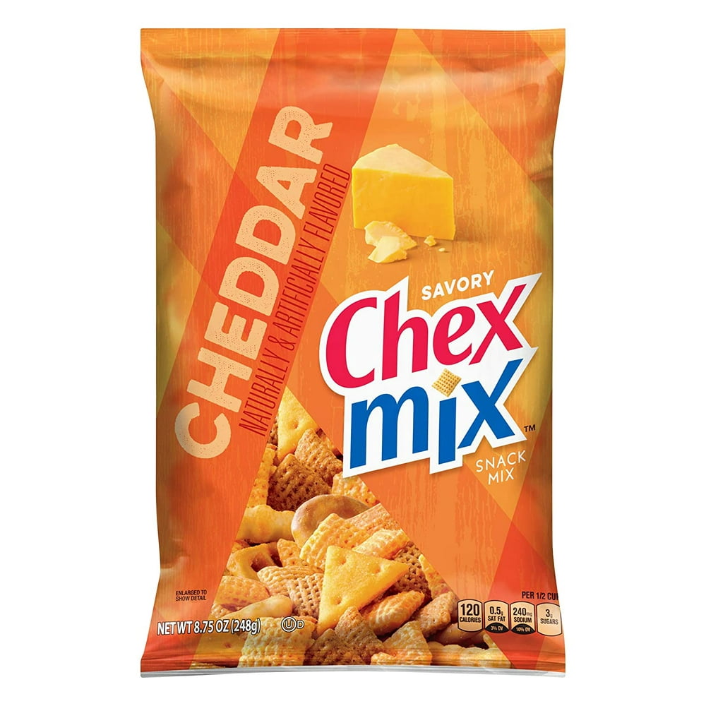 Chex Mix Savory Cheddar Snack Mix 8.75 oz. Box (pack of 12) Walmart